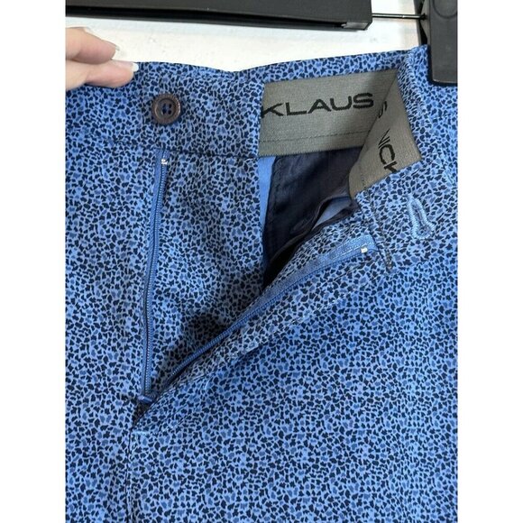 JACK NICKLAUS Golf Shorts Men's Printed Size 30 Flat Front Blue Pockets Comfort - Picture 6 of 9